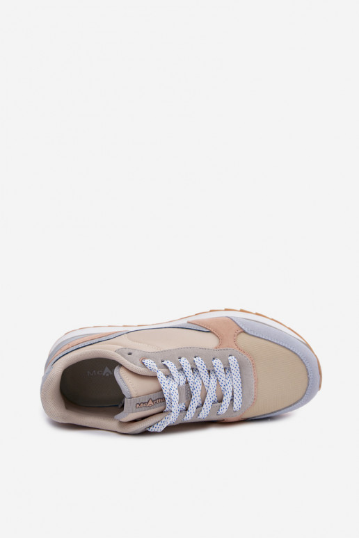 Zapatillas azules para mujer de ante McArthur MA2512IN