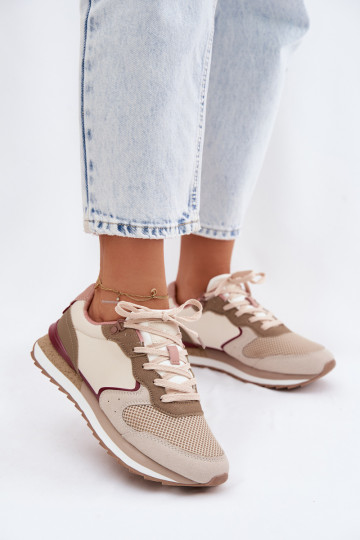Zapatos deportivos beige para mujer McArthur MA257IN 2