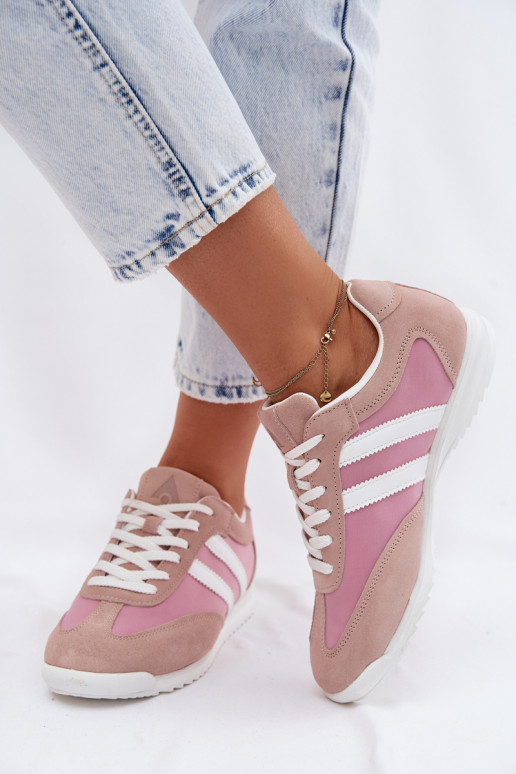 Zapatos deportivos rosas para mujer de ante McArthur MA258IN