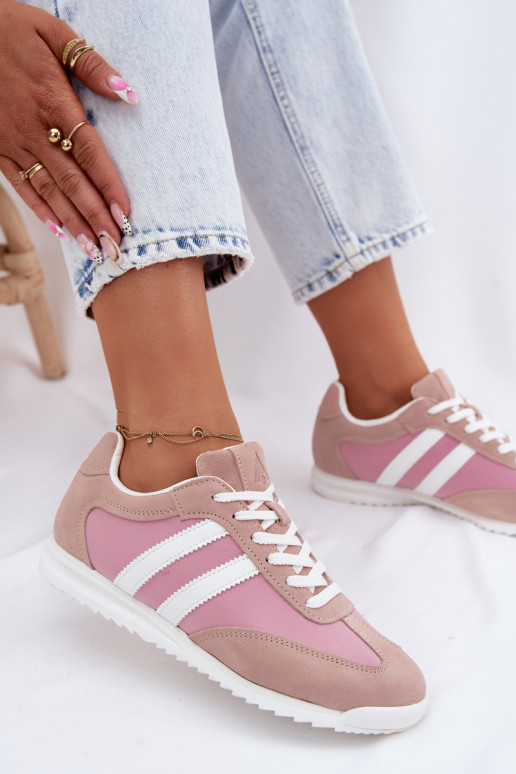 Zapatos deportivos rosas para mujer de ante McArthur MA258IN