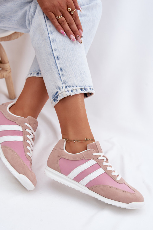 Zapatos deportivos rosas para mujer de ante McArthur MA258IN