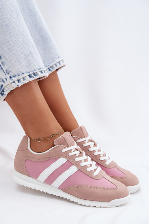 Zapatos deportivos rosas para mujer de ante McArthur MA258IN