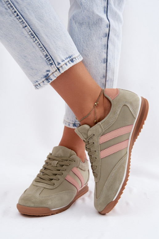 Zapatos deportivos verdes para mujer de ante McArthur MA258IN