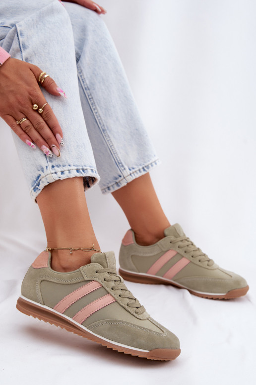 Zapatos deportivos verdes para mujer de ante McArthur MA258IN