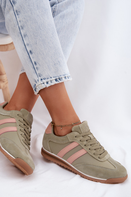 Zapatos deportivos verdes para mujer de ante McArthur MA258IN