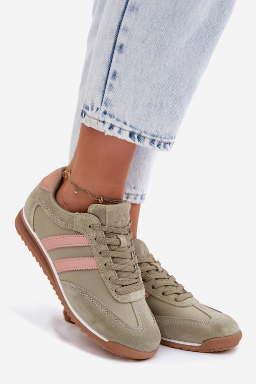 Zapatos deportivos verdes para mujer de ante McArthur MA258IN