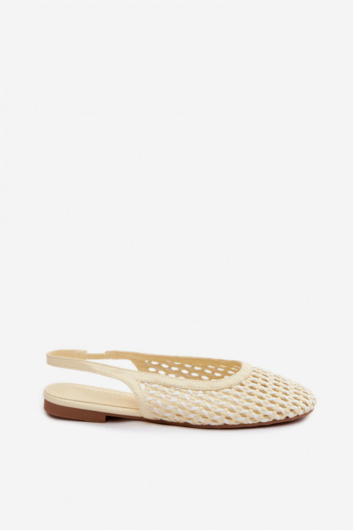 Sandalias de mujer amarillas con elementos recortados Selviora
