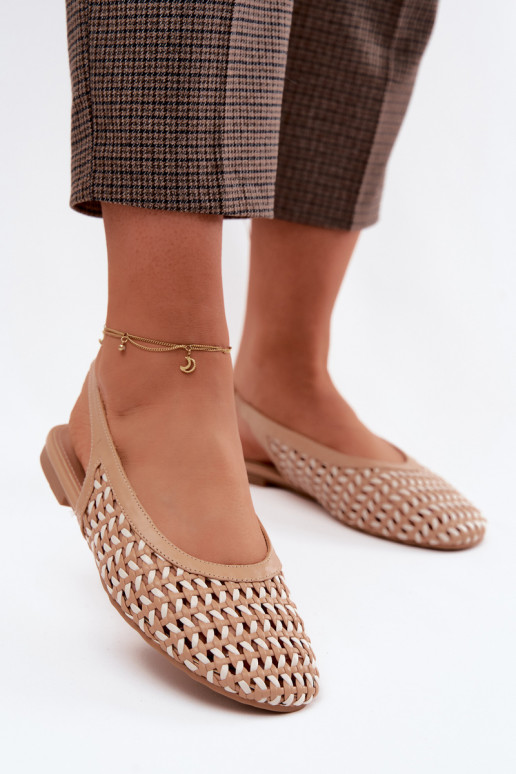 Sandalias de mujer marrones con elementos recortados Selviora