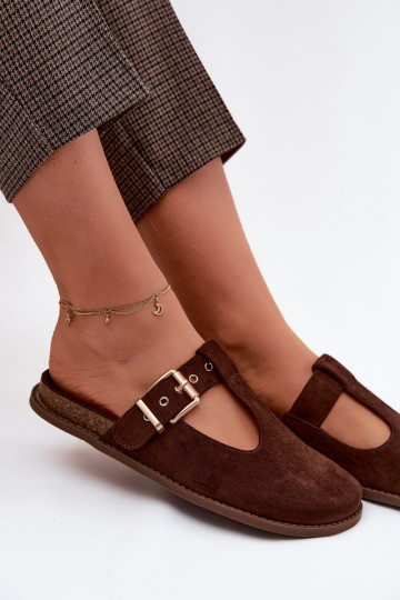 Zapatillas de mujer de ante sintético Czekolado Melvia