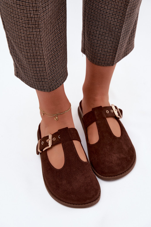 Zapatillas de mujer de ante sintético Czekolado Melvia