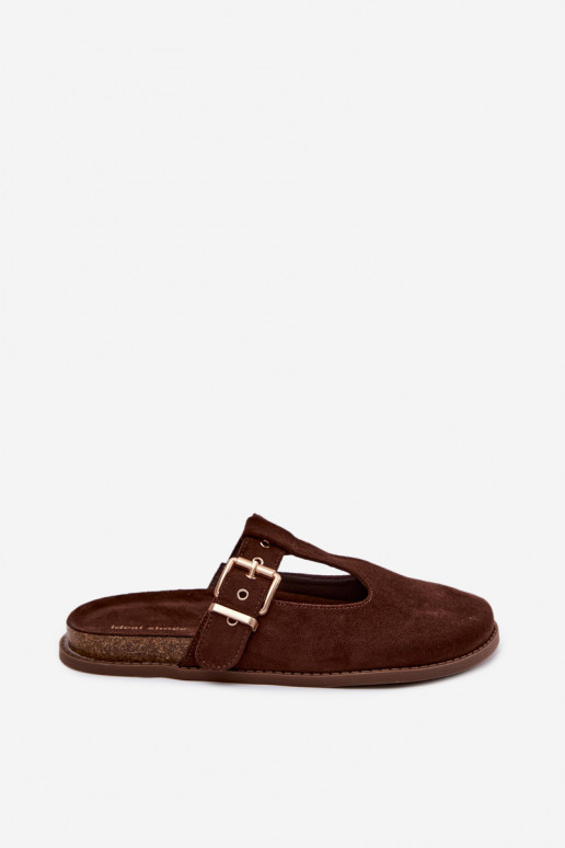 Zapatillas de mujer de ante sintético Czekolado Melvia