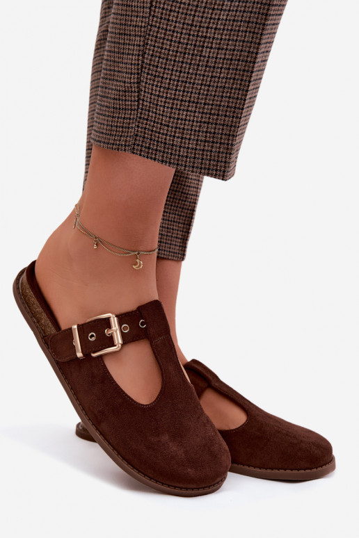 Zapatillas de mujer de ante sintético Czekolado Melvia