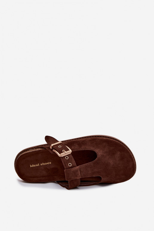 Zapatillas de mujer de ante sintético Czekolado Melvia