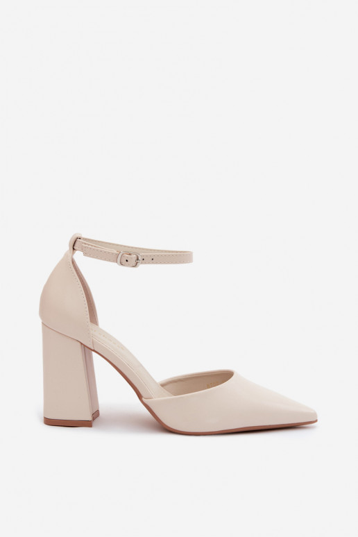 Zapatos con taconesImitacji Skóry color marfil Selvra