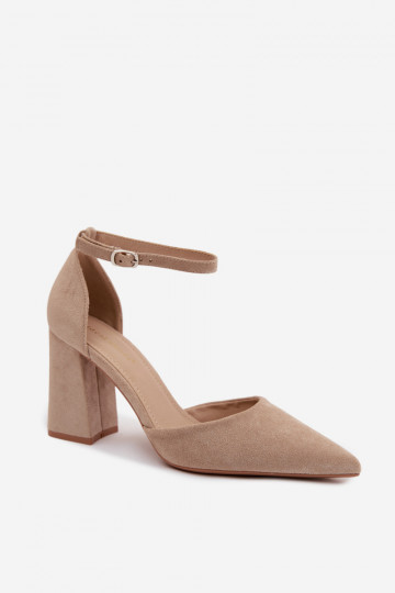 Zapatos con taconesImitacji de gamuzau beige Selvra 2