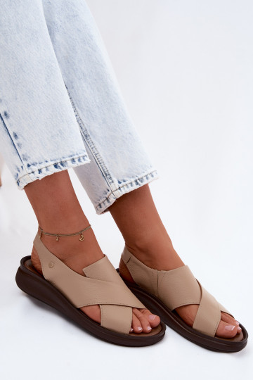 Sandalias para mujer Zazoo 40392 en color capuchino