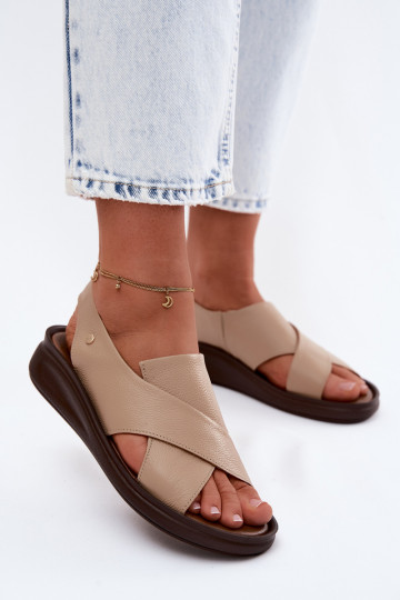 Sandalias para mujer Zazoo 40392 en color capuchino 2