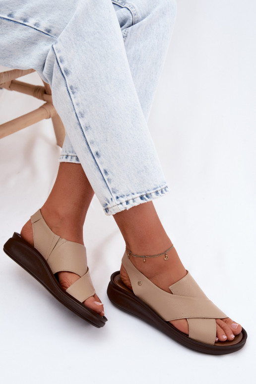 Sandalias para mujer Zazoo 40392 en color capuchino