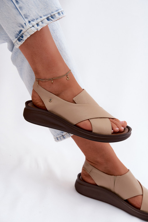 Sandalias para mujer Zazoo 40392 en color capuchino
