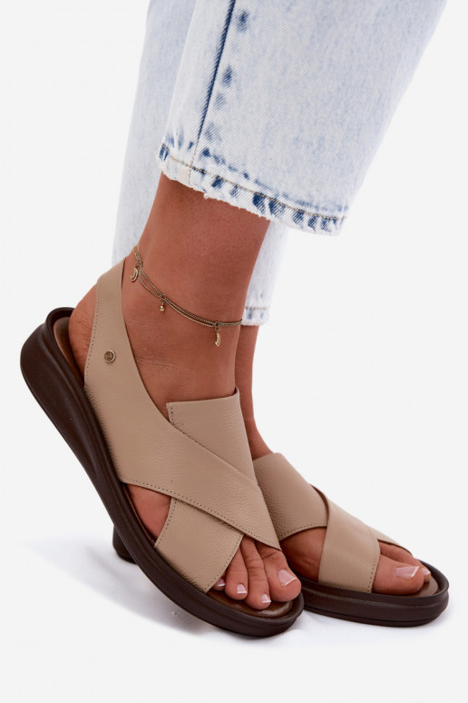 Sandalias para mujer Zazoo 40392 en color capuchino