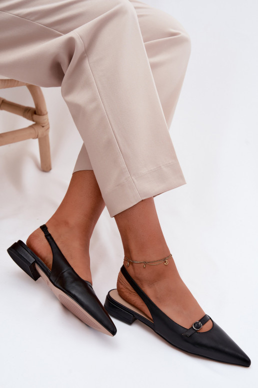 Sandalias de mujer con tacones anchos Tiene queciejka K7449-01 de color negro