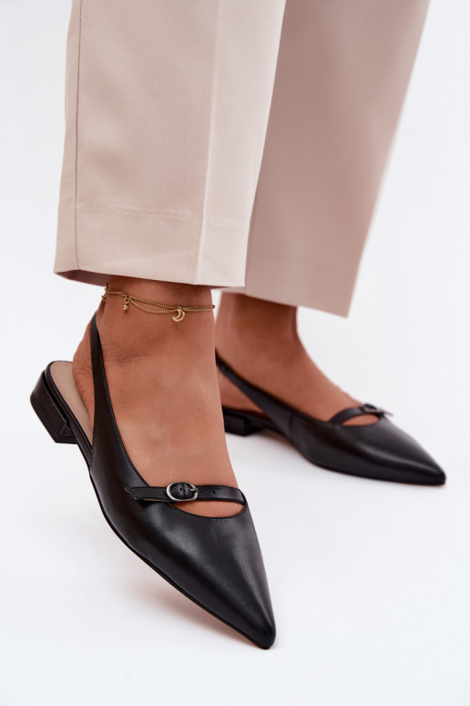 Sandalias de mujer con tacones anchos Tiene queciejka K7449-01 de color negro