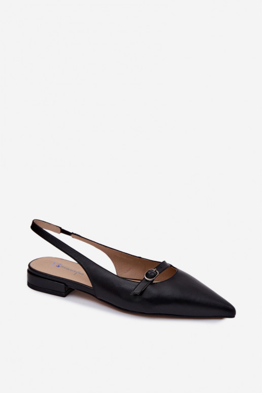 Sandalias de mujer con tacones anchos Tai turiciejka K7449-01 negro