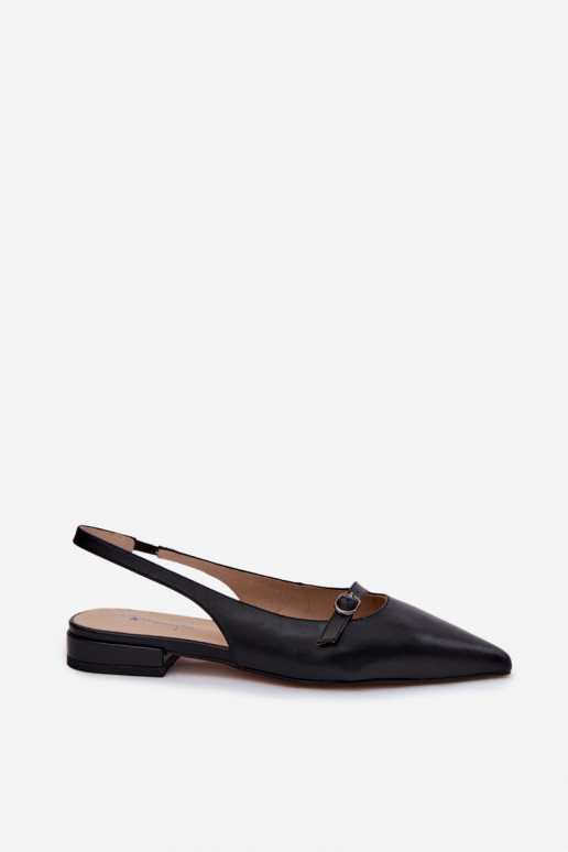 Sandalias de mujer con tacones anchos Tai turiciejka K7449-01 negro