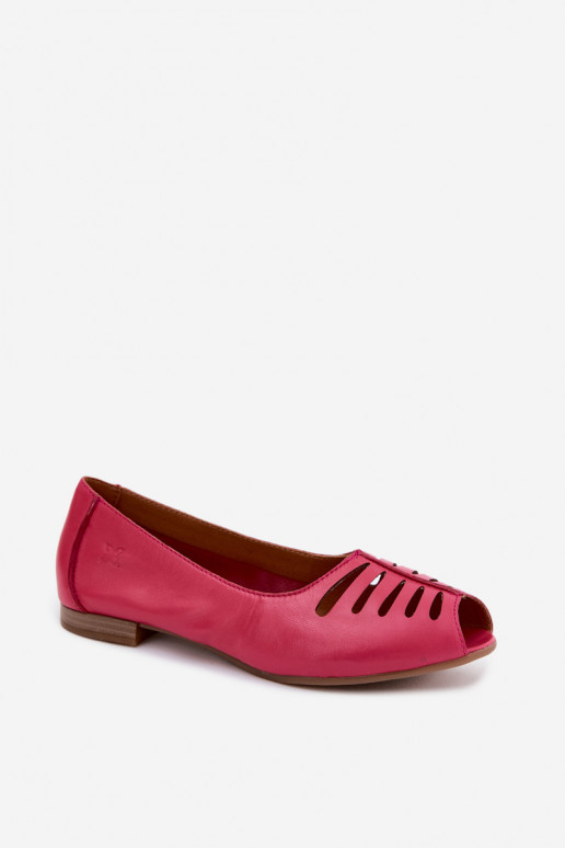 Bailarinas caladas de cuero sintético Tai turiciejka P7541-15 rosas