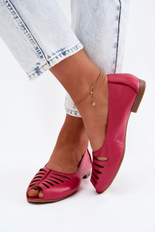 Bailarinas caladasActivadoturalnej Skóry Tiene queciejka P7541-15 color rosa