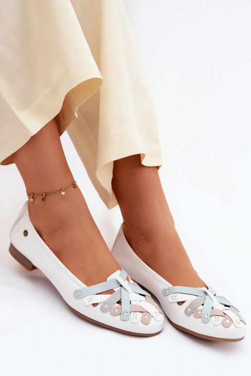 bailarinas Tiene queciejka P7542-11 el color blanco