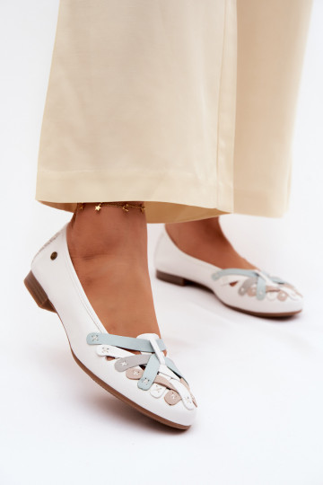 bailarinas Tiene queciejka P7542-11 el color blanco 2