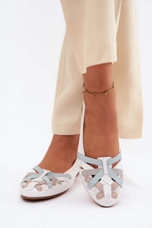 bailarinas Tiene queciejka P7542-11 el color blanco