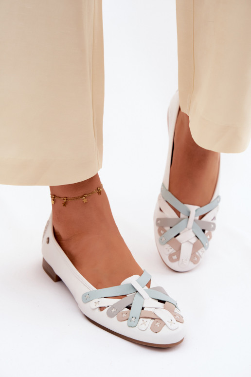 bailarinas Tiene queciejka P7542-11 el color blanco