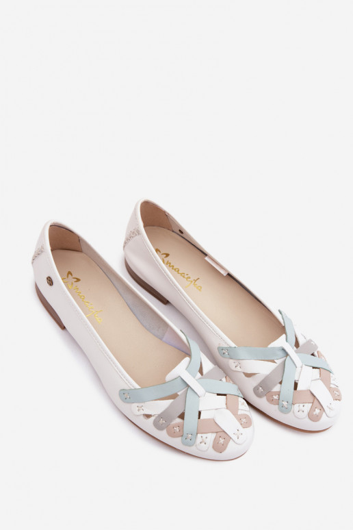 bailarinas Tiene queciejka P7542-11 el color blanco