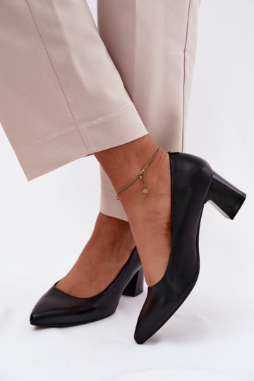 Zapatos con tacones Sergio Leone PB413 de color negro