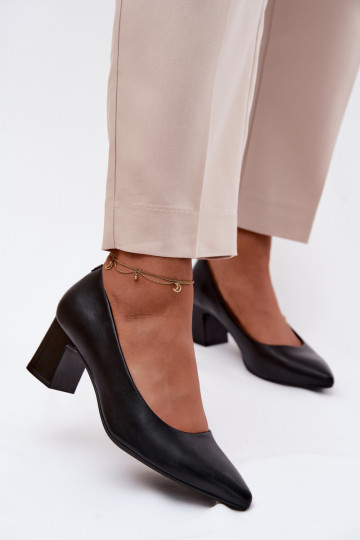 Zapatos con tacones Sergio Leone PB413 de color negro 2