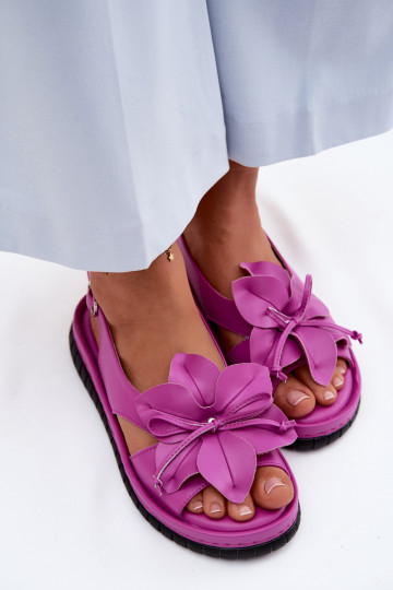 Sandalias de mujer Femenino Con decoraciones con floresem Vinceza 66917 color rosa