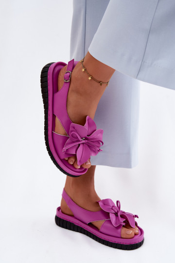 Sandalias de mujer Femenino Con decoraciones con floresem Vinceza 66917 color rosa 2