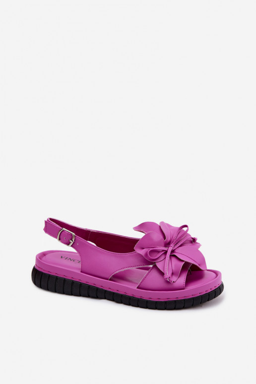 Sandalias de mujer Femenino Con decoraciones con floresem Vinceza 66917 color rosa