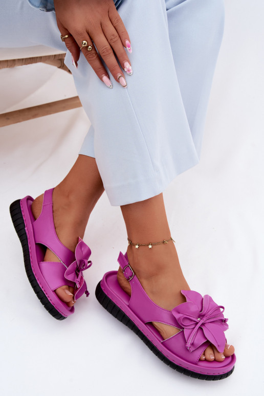 Sandalias de mujer Femenino Con decoraciones con floresem Vinceza 66917 color rosa