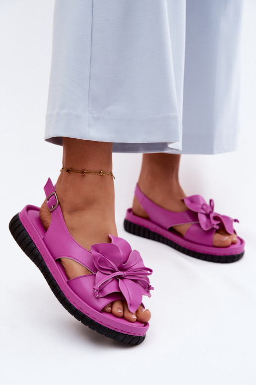 Sandalias de mujer Femenino Con decoraciones con floresem Vinceza 66917 color rosa