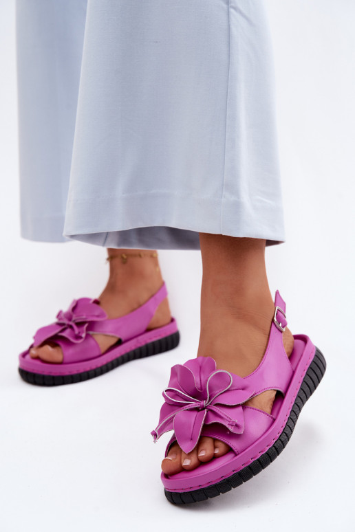 Sandalias de mujer Femenino Con decoraciones con floresem Vinceza 66917 color rosa