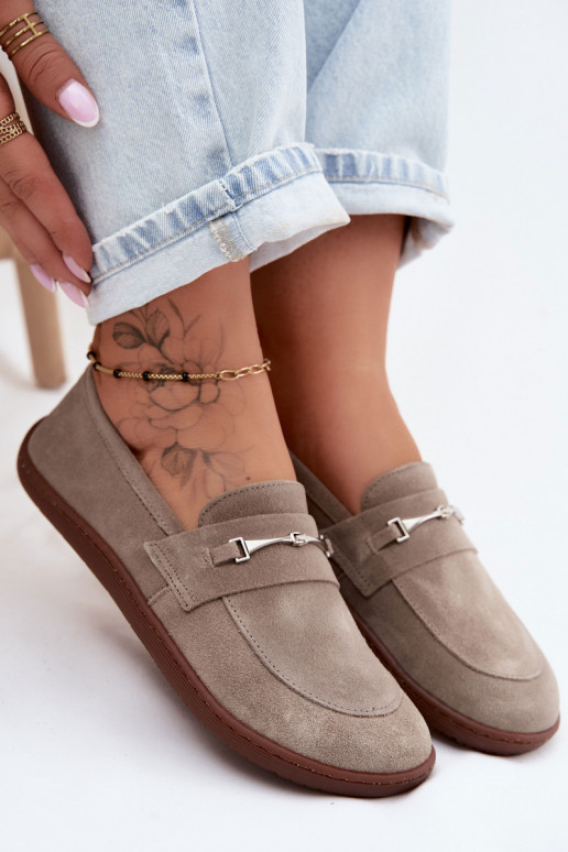 Mocasines de ante color capuchino Barefoot Zazoo 322