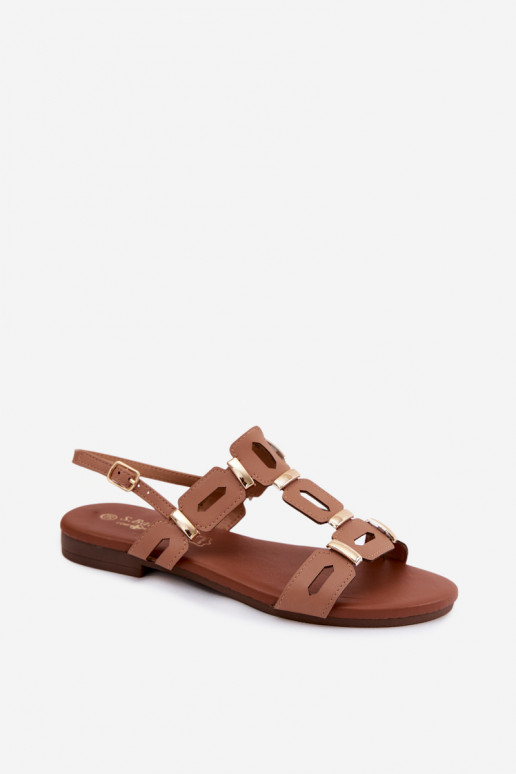 Sandalias planas marrones para mujer S.Barski