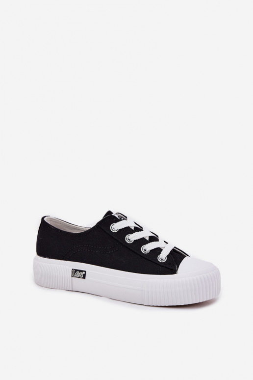 Zapatos casuales con plataforma en negro
