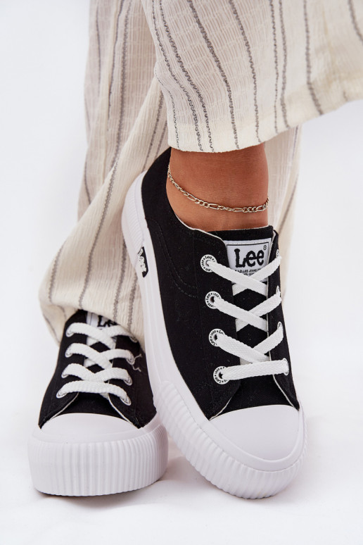 Zapatos casuales con plataforma en negro