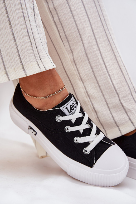 Zapatos casuales con plataforma en negro