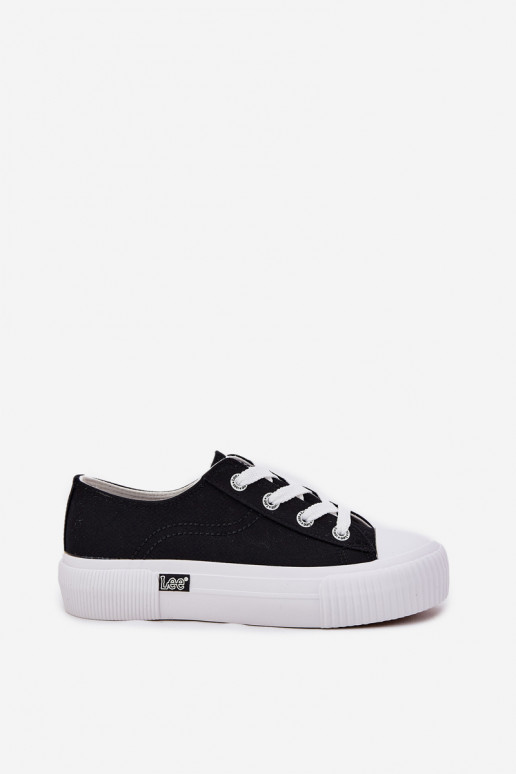 Zapatos casuales con plataforma en negro