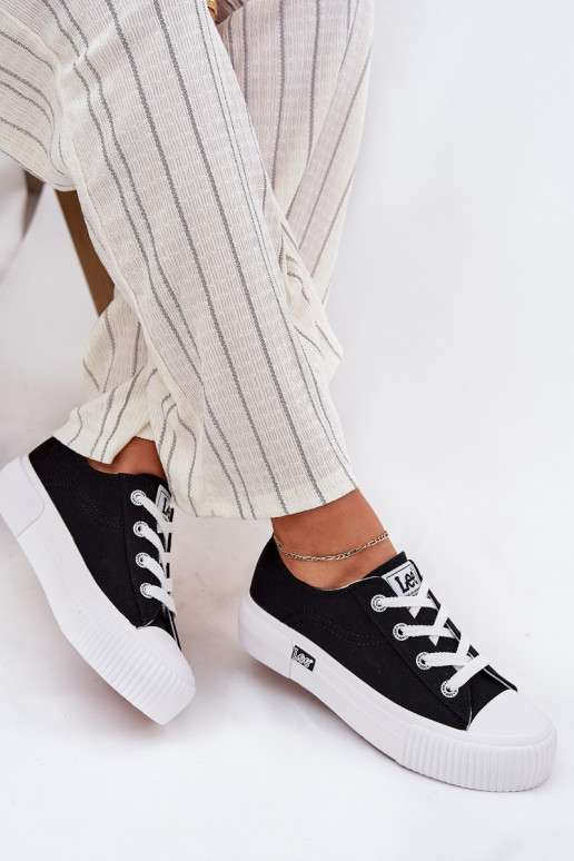 Zapatos casuales con plataforma en negro